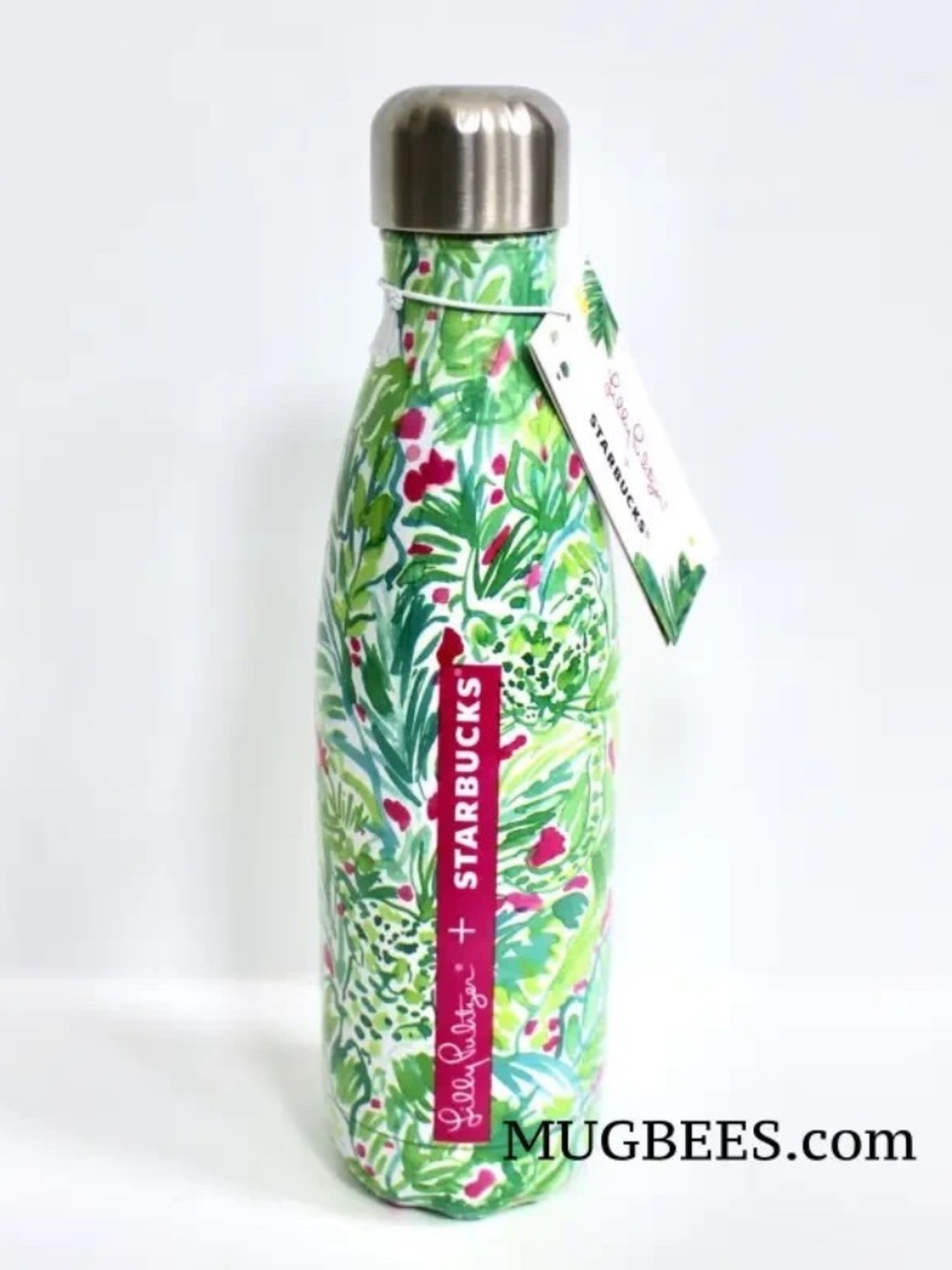 Starbucks S'well Lilly Pulitzer Palm Beach Jungle Stainless Steel Water Bottle